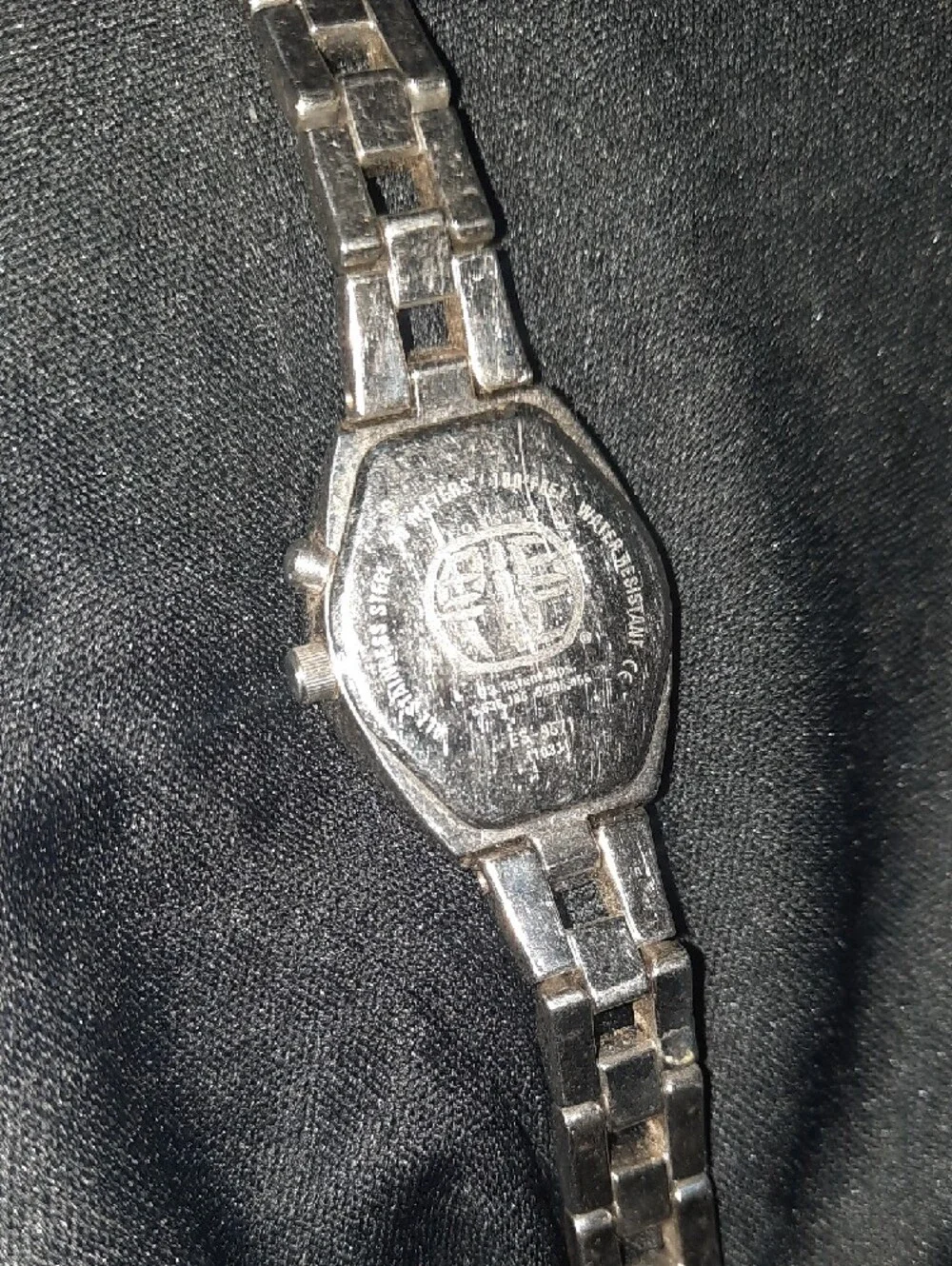 Fossil Silver Bracelet Watch with Green Dial